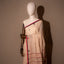 Natural Beige Jamdaani Saree with Red and Black Accents