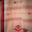 Natural Beige Jamdaani Saree with Red and Black Accents