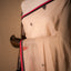 Natural Beige Jamdaani Saree with Red and Black Accents