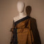 Mustard South Silk Saree with Black Border and Zari Striped Pallu