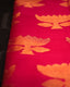 Rani Pink Resham Matka Jamdaani Saree with Floral Patterns