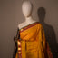 Golden Yellow & Rani Pink Kanjivaram Silk Saree