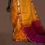 Golden Yellow & Rani Pink Kanjivaram Silk Saree