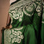 Lush Green Kantha Silk Saree