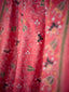 Pink Tassar Kanthha Saree, Handcrafted Heritage in Thread