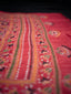 Pink Tassar Kanthha Saree, Handcrafted Heritage in Thread