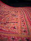 Pink Tassar Kanthha Saree, Handcrafted Heritage in Thread