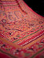 Pink Tassar Kanthha Saree, Handcrafted Heritage in Thread