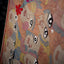 Beige Pure Tassar Kantha Saree with Multicolor Abstract Faces