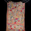 Beige Pure Tassar Kantha Saree with Multicolor Abstract Faces
