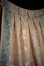 Beige pure Tassar Jamdaani Saree with White Vine and Aqua and Blue Motifs