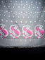 Soft Grey Pure Muslin Jamdani Saree with Golden Border & Pink Motifs