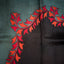 Charcoal Bishnupuri Silk Saree with Red Leaf Hand Block Print