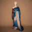 Vibrant Blue Banarasi Silk Saree with Silver Zari Border