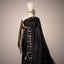 Pure Kanchipuram Silk Saree in Black with Silver & Gold Accents