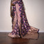 Royal Enchantress – Pure Banarasi Silk in Violet and Zari Bloom