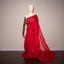 Eternal Blossom in Red – A Pure Matka Silk Jamdaani Saree with Muslin Pallu