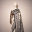 Monochrome Elegance – Hand Kanthha on Bangalore Silk