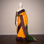 Vibrant Yellow Kanjivaram South Silk Saree with Purple-Green Border