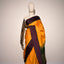 Vibrant Yellow Kanjivaram South Silk Saree with Purple-Green Border