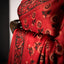 Rust Red Modal Silk Saree with Hand Block Floral Motifs