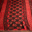 Rust Red Modal Silk Saree with Hand Block Floral Motifs
