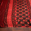 Rust Red Modal Silk Saree with Hand Block Floral Motifs