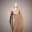 Golden Whisper,  Pure Muslin Jamdaani Saree