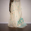 Ivory Jamdaani Saree with Aqua Blue and White Floral Motifs