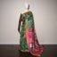 Garden of Stitches - Pure Handwoven Silk Multicolored Kantha Stitch Saree