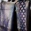 TARINI – Kanjivaram Silk Saree in Silver and Deep Navy