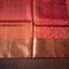 RUDHIRA – Pure Kanjivaram Silk Saree in Scarlet Red and Antique Gold