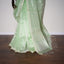 Mint Sage Green – Handwoven Muslin Jamdani Saree