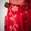 Shuddh Laal Muslin Jamdani with Floral Vine border and Pallu