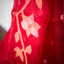 Shuddh Laal Muslin Jamdani with Floral Vine border and Pallu