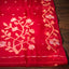 Shuddh Laal Muslin Jamdani with Floral Vine border and Pallu