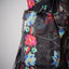 Raat Gulbaag Black Pure Muslin Jamdani – Multicolour Floral Vine Masterpiece