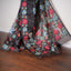Raat Gulbaag Black Pure Muslin Jamdani – Multicolour Floral Vine Masterpiece