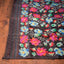Raat Gulbaag Black Pure Muslin Jamdani – Multicolour Floral Vine Masterpiece