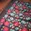 Raat Gulbaag Black Pure Muslin Jamdani – Multicolour Floral Vine Masterpiece