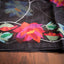 Raat Gulbaag Black Pure Muslin Jamdani – Multicolour Floral Vine Masterpiece