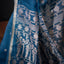 Neel Viraasat Pure Linen Jamdani – Teal Blue Handwoven Elegance