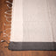 Dirty Ivory & Slate Border Pure Cotton Bengal Handloom Saree