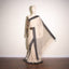 Dirty Ivory & Slate Border Pure Cotton Bengal Handloom Saree