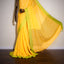 Lemon Yellow with Parrot Green Border Pure Cotton Bengal Handloom Saree