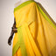 Lemon Yellow with Parrot Green Border Pure Cotton Bengal Handloom Saree