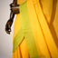Lemon Yellow with Parrot Green Border Pure Cotton Bengal Handloom Saree