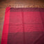 Dark Maroon & Red Border Pure Cotton Bengal Handloom Saree