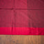 Dark Maroon & Red Border Pure Cotton Bengal Handloom Saree