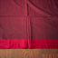 Dark Maroon & Red Border Pure Cotton Bengal Handloom Saree